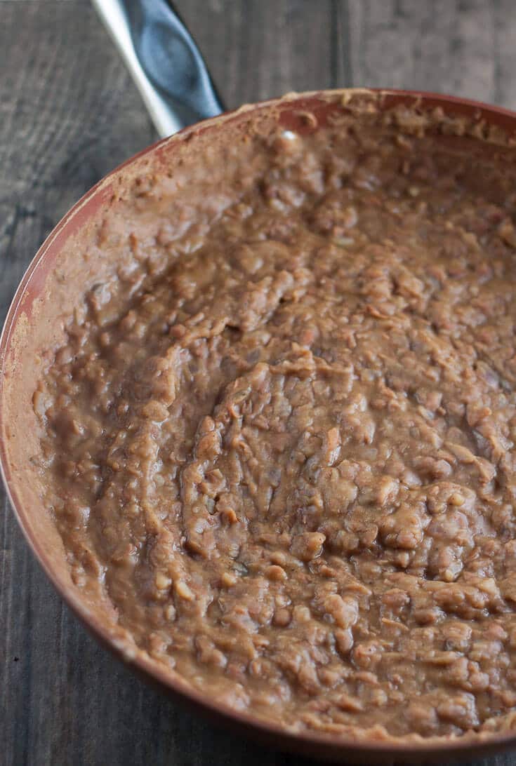 Easy Refried Beans (from Canned Pinto Beans)