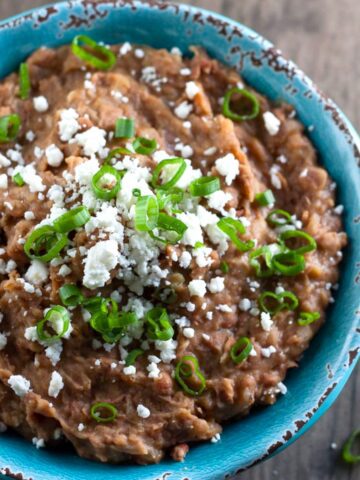 easy refried beans from a can