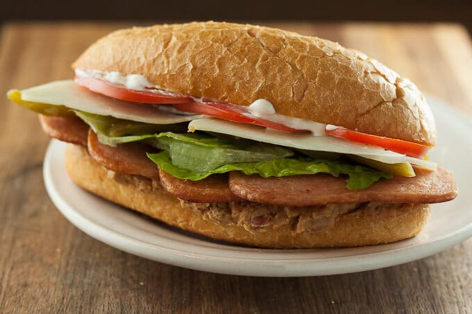 The Best Fried Spam Sandwich