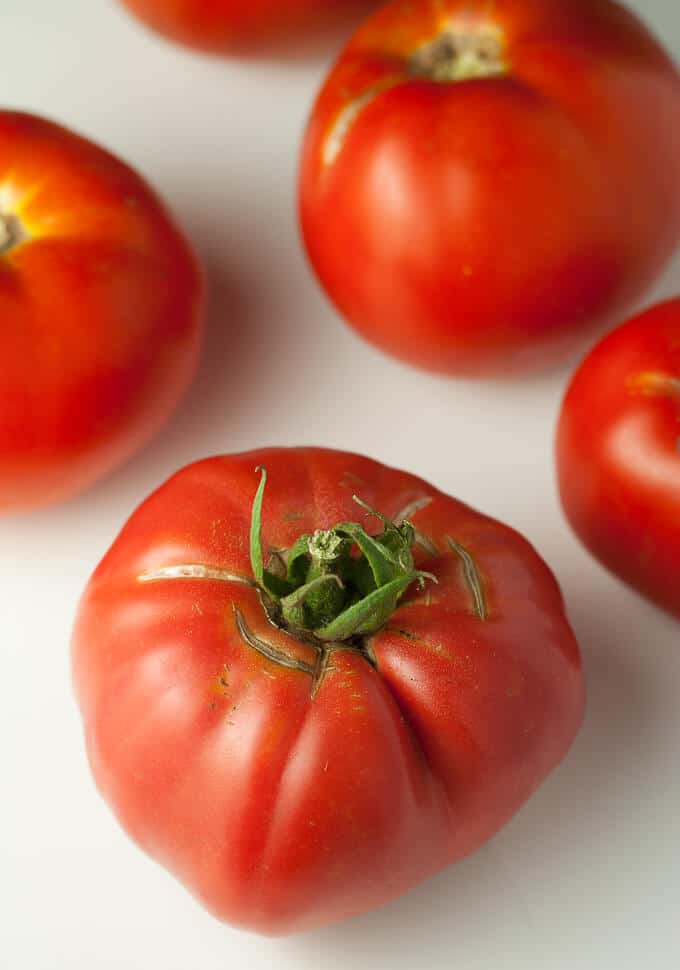 Fresh garden tomatoes for pico de gallo