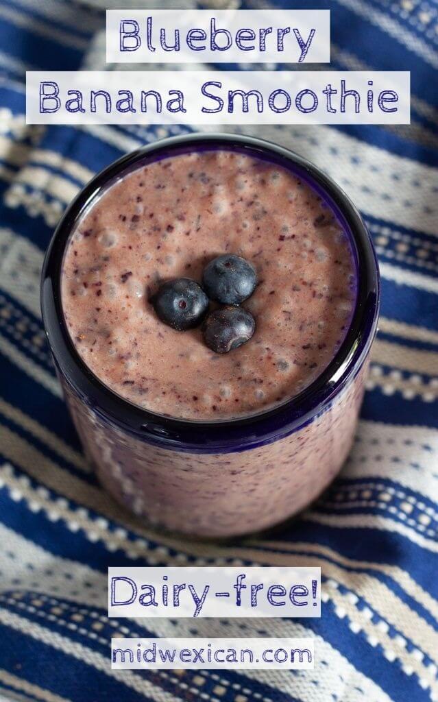 The BEST Blueberry Banana Smoothie - and it's dairy-free!
