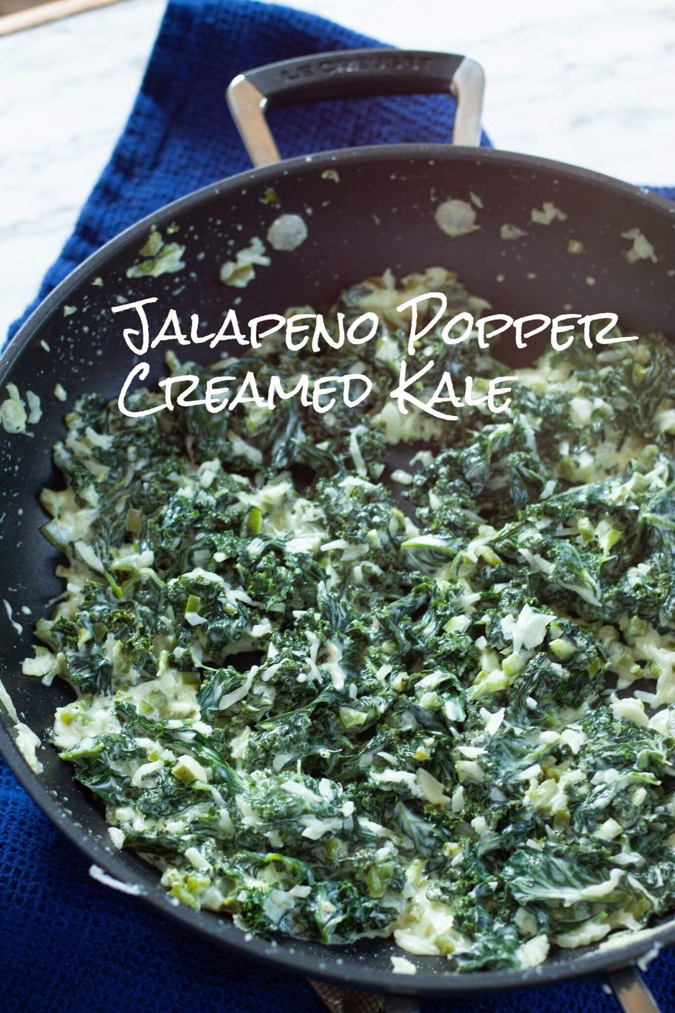 Jalapeno Popper Creamed Kale