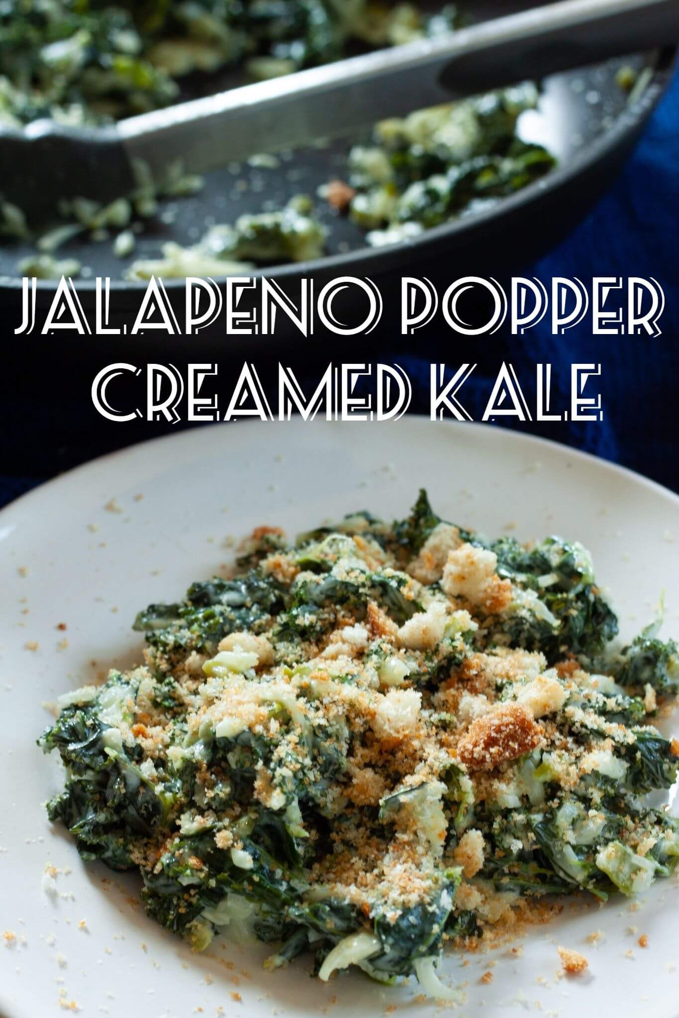 Jalapeno Popper Creamed Kale
