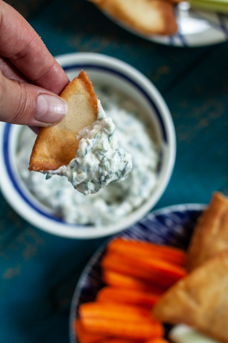 Spinach Dip with sour cream