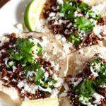 chorizo street tacos with corn tortillas