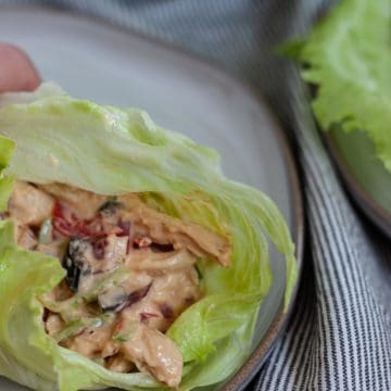 Chipotle Chicken Salad Lettuce Wrap