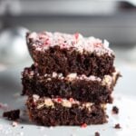 peppermint bark brownies