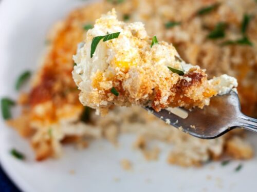 hash brown casserole with ranch dressing Long Satin Prom Dress with Shoulder Ties main image 1
