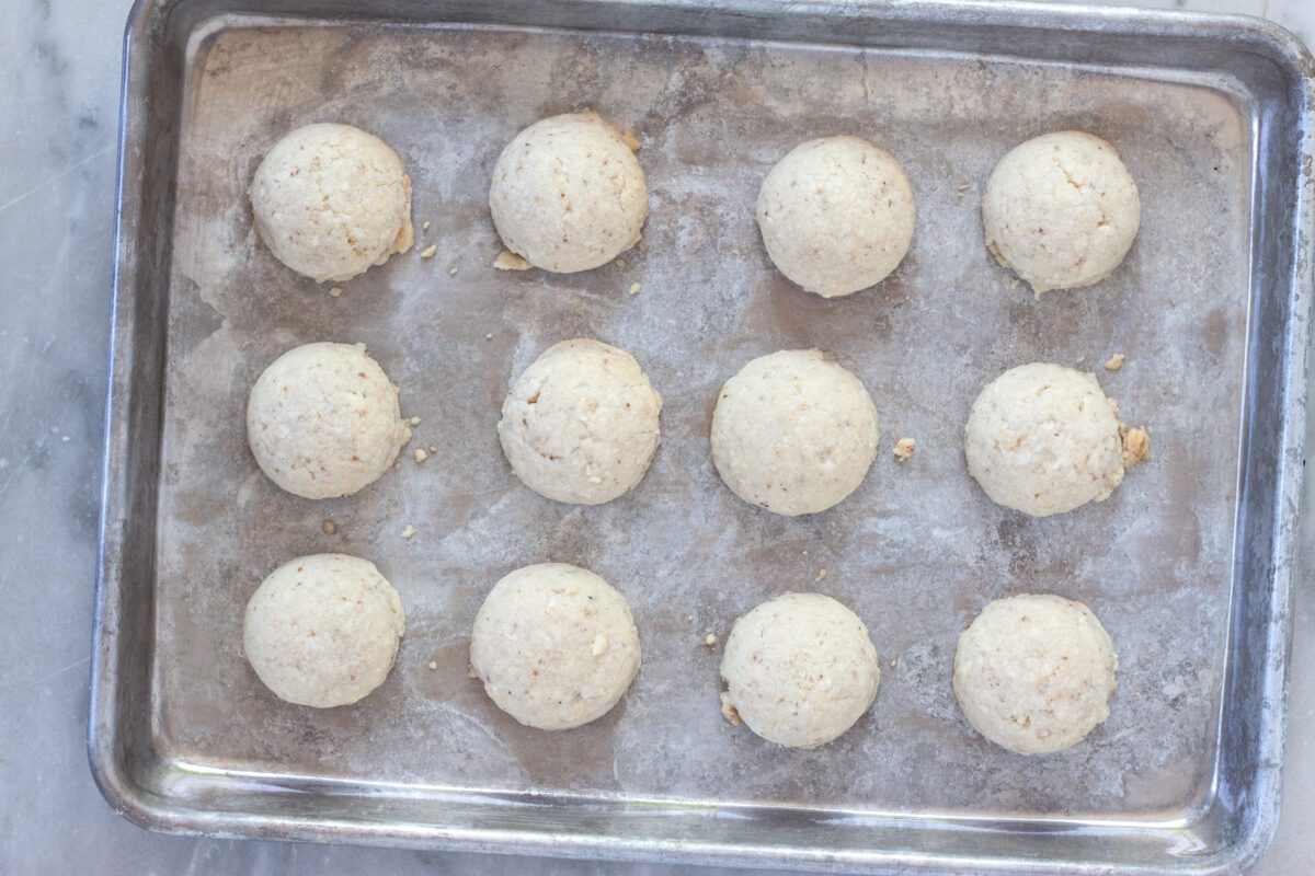 baked coconut mexican wedding cookies