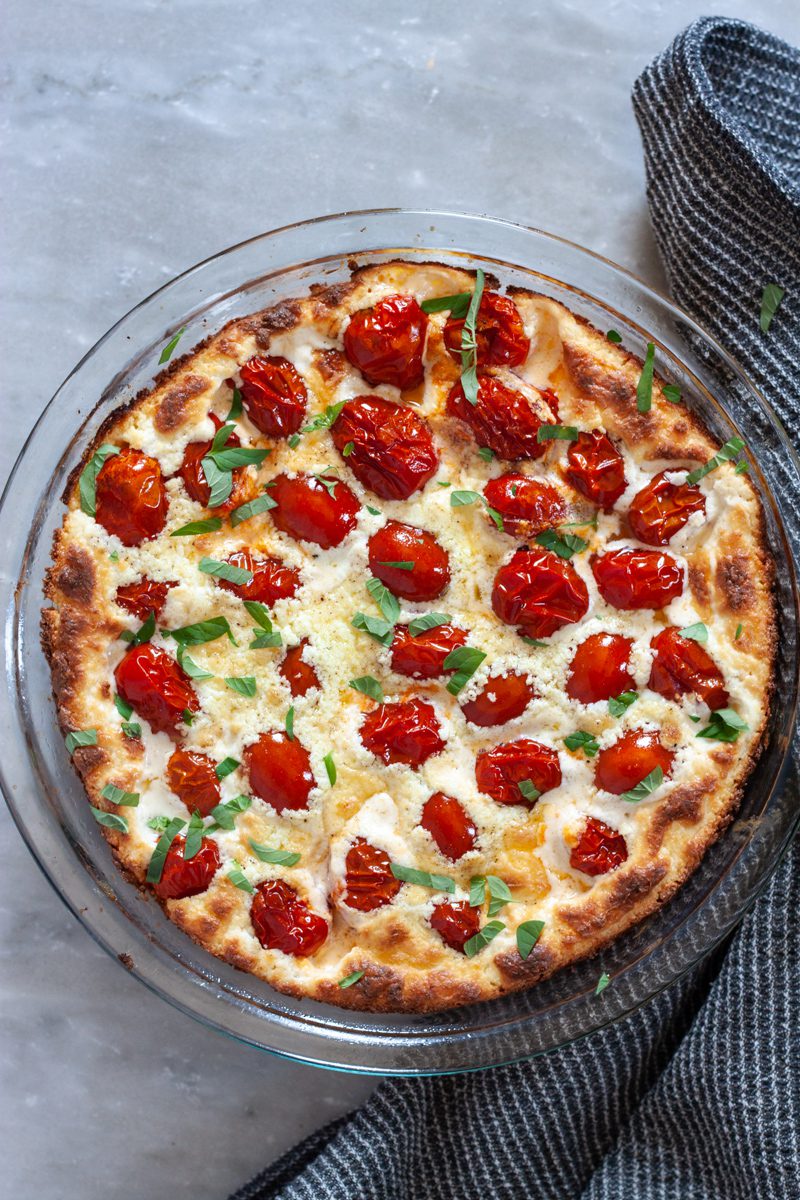 Baked Goat Cheese Tomato Dip