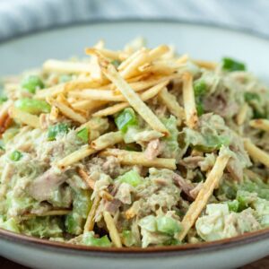 shoestring potato tuna salad