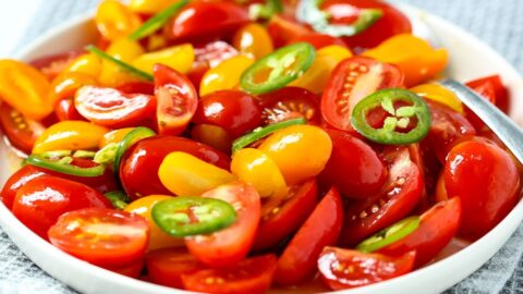 Easy Marinated Tomatoes (with Jalapeno) – Midwexican