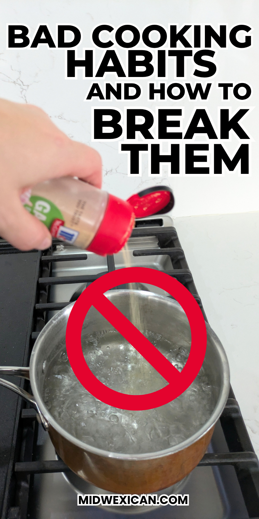 bad cooking habits and how to break them